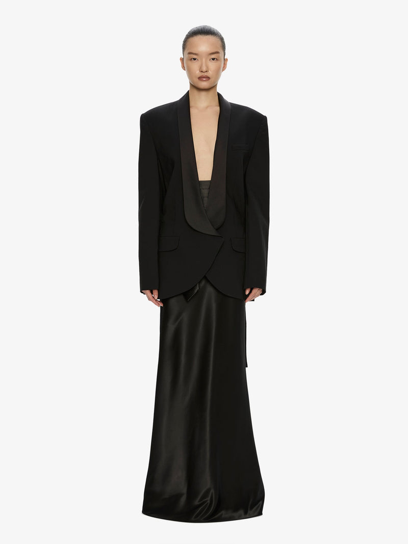 Tuxedo Contrast Wool Blazer - Image 2