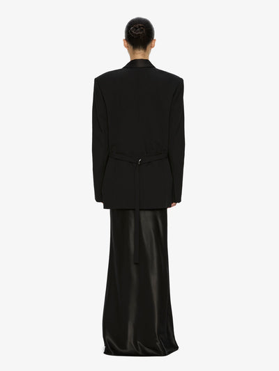 Tuxedo Contrast Wool Blazer