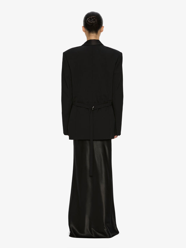 Tuxedo Contrast Wool Blazer