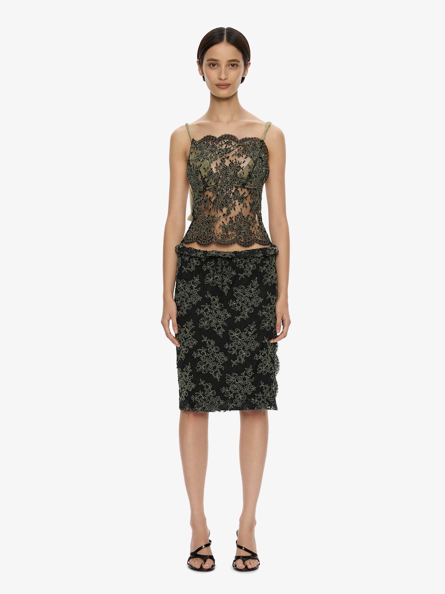 Aluna Lace Draped Top