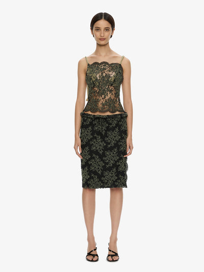 Aluna Lace Draped Top