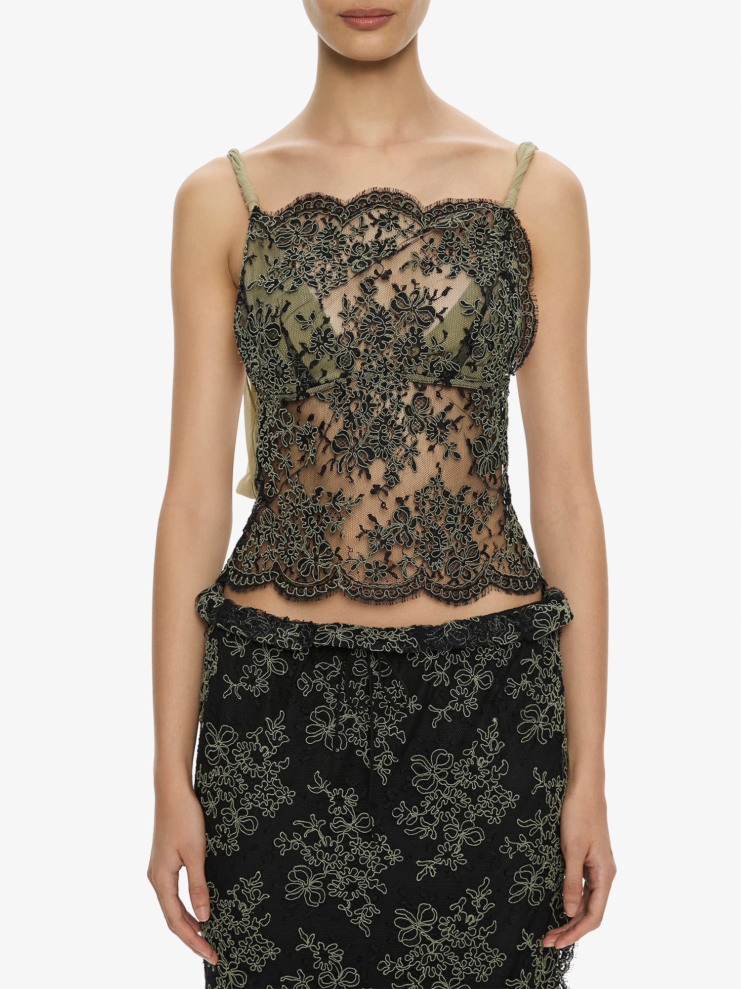 Aluna Lace Draped Top