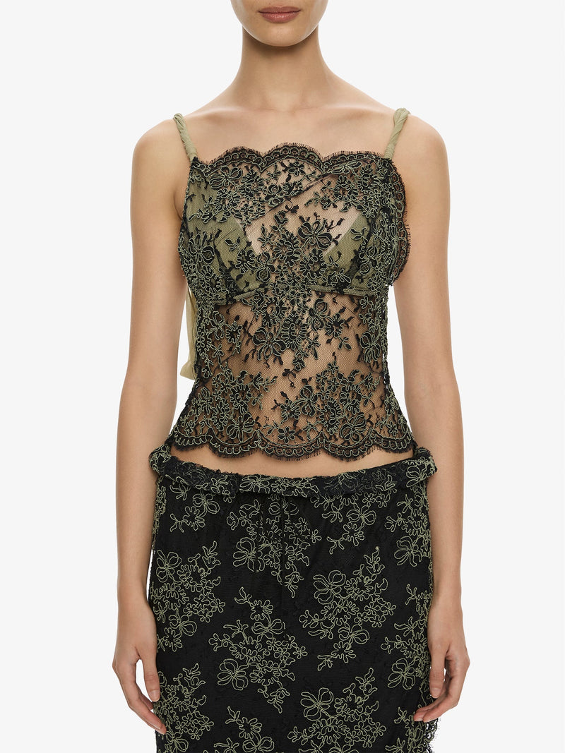 Aluna Lace Draped Top - Image 4