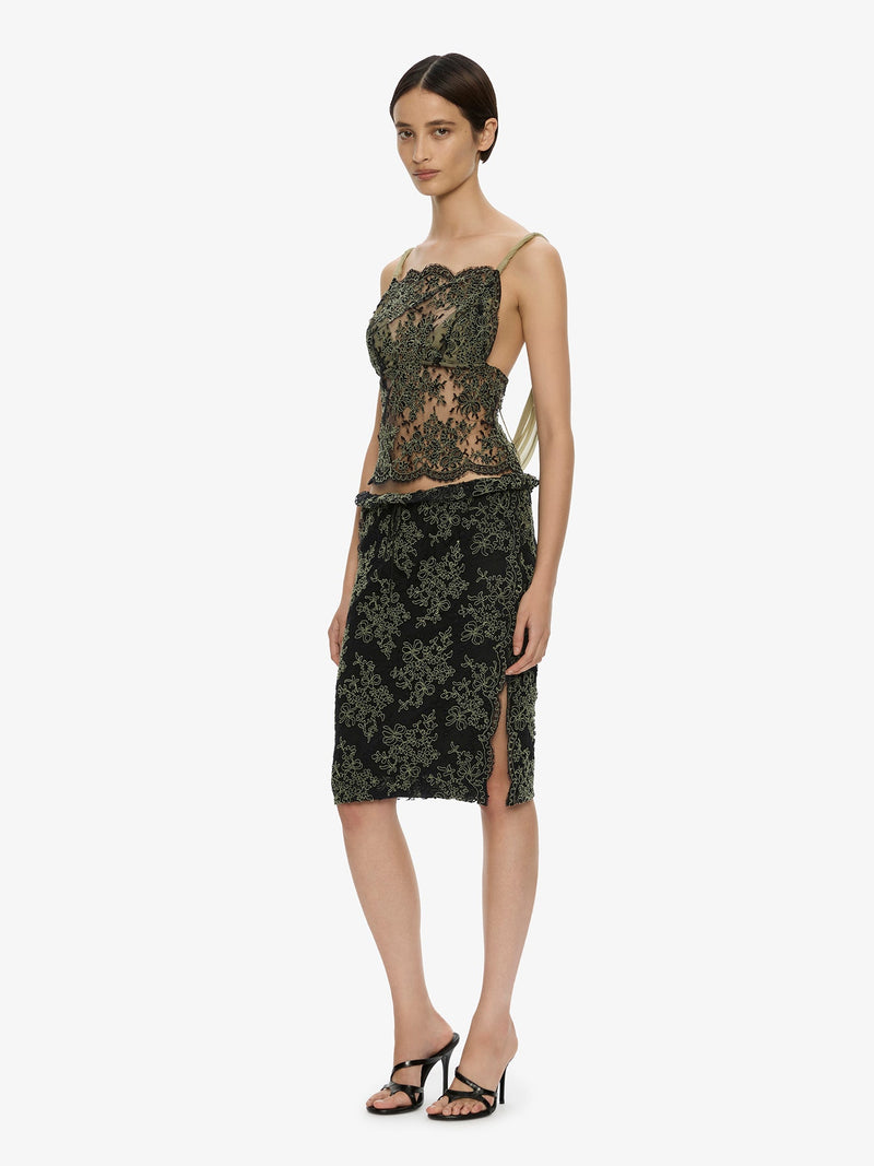 Aluna Lace Draped Top - Image 3
