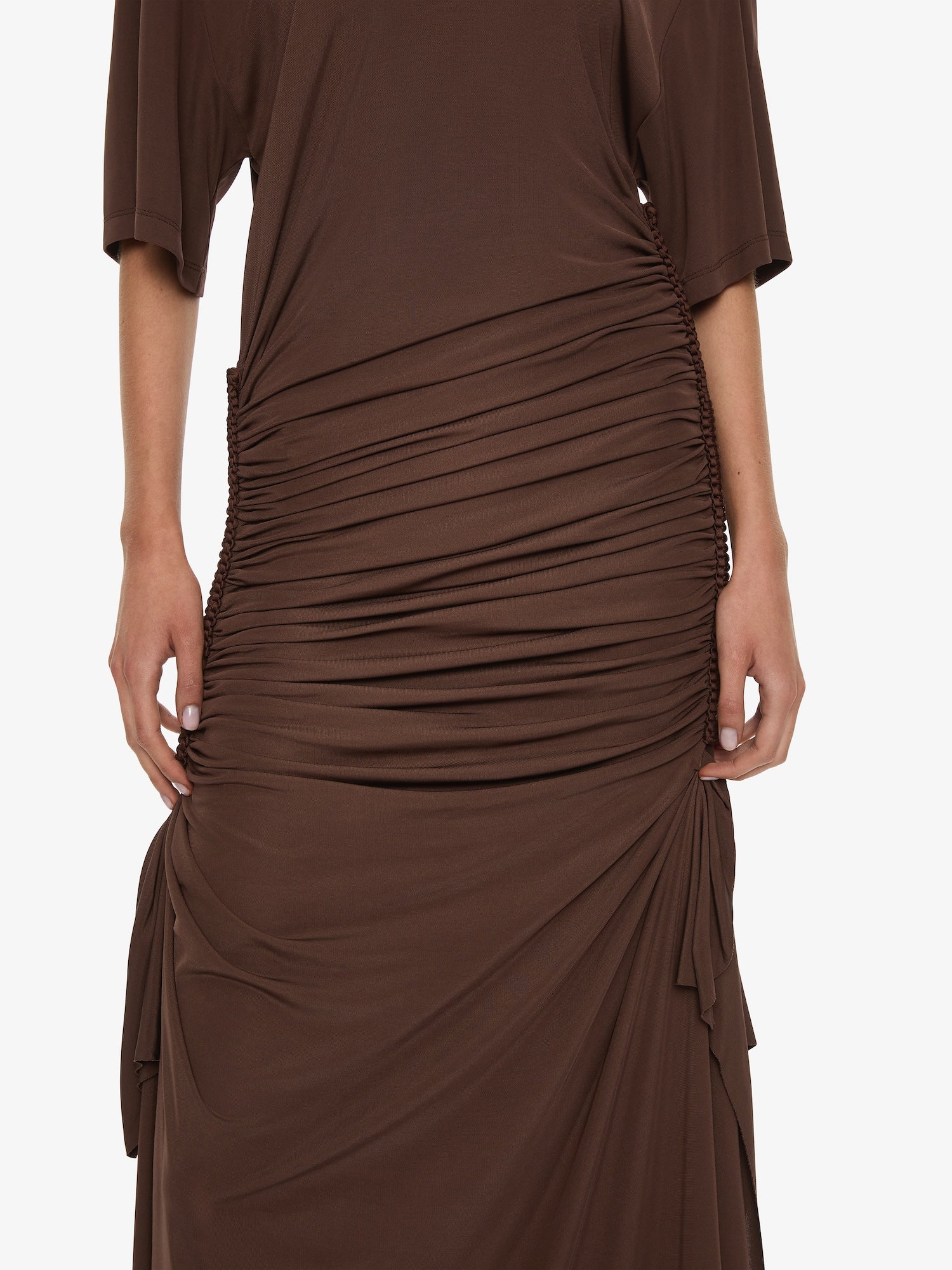 Shibari Jersey Ruche Tee Dress