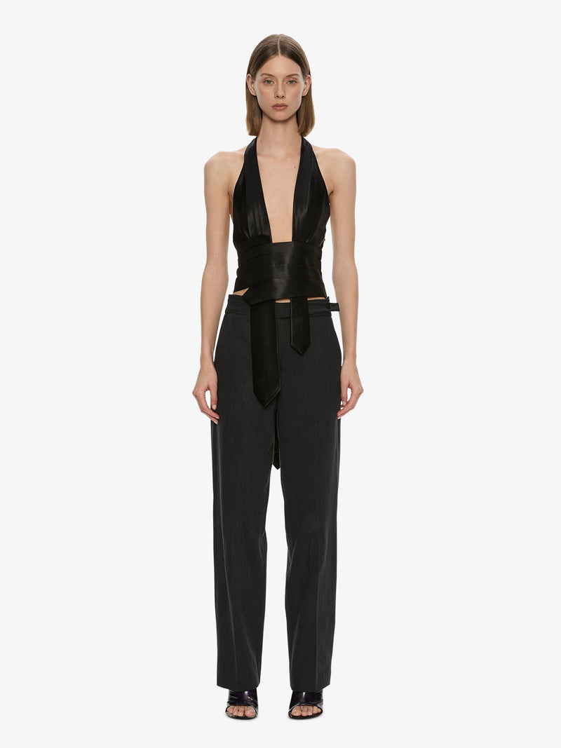 Reyer Satin Tie Top - Image 2