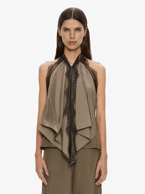 Vera Split Lace Handkerchief Top