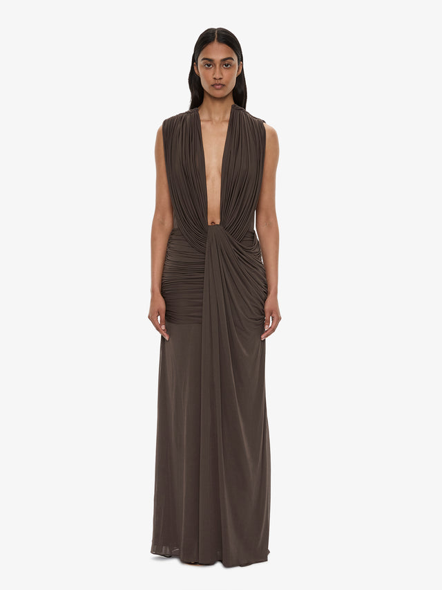 Ripple Drape Gown