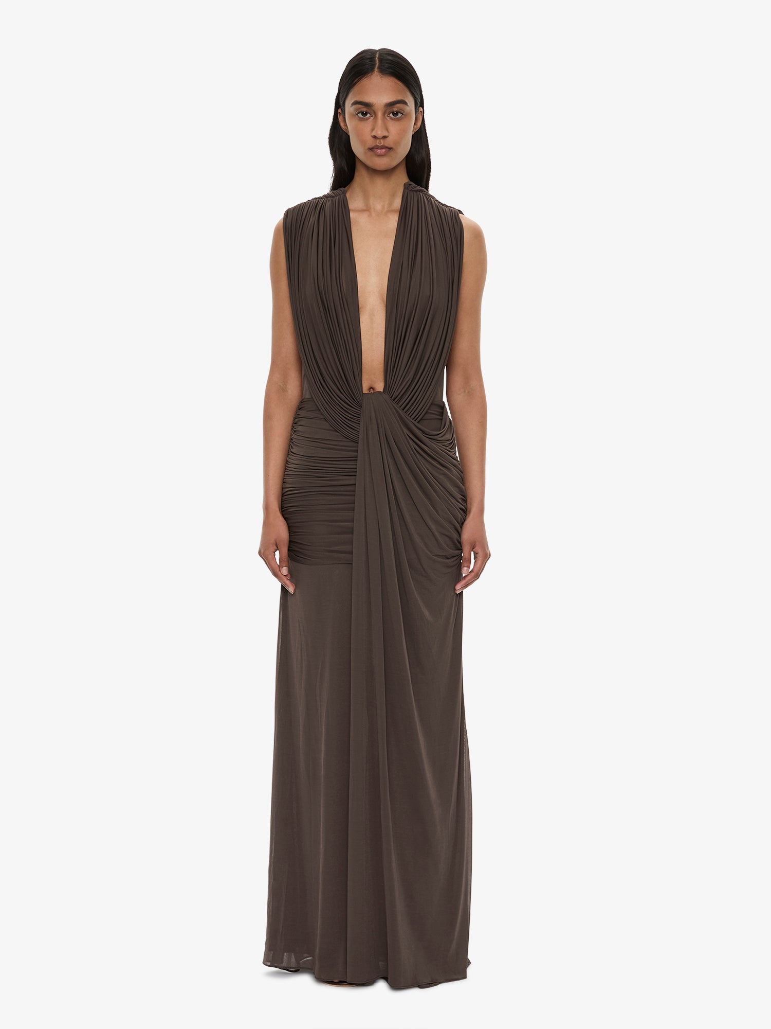 Ripple Drape Gown