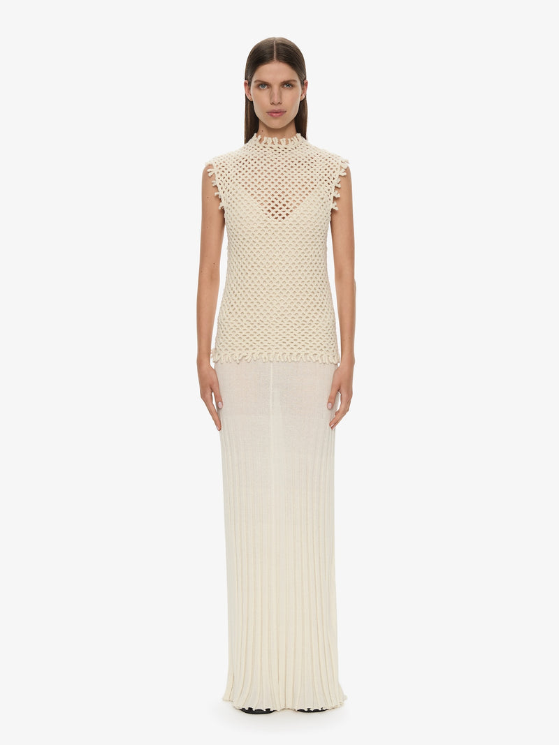 Lattice Knit Tank Dress - Image 1