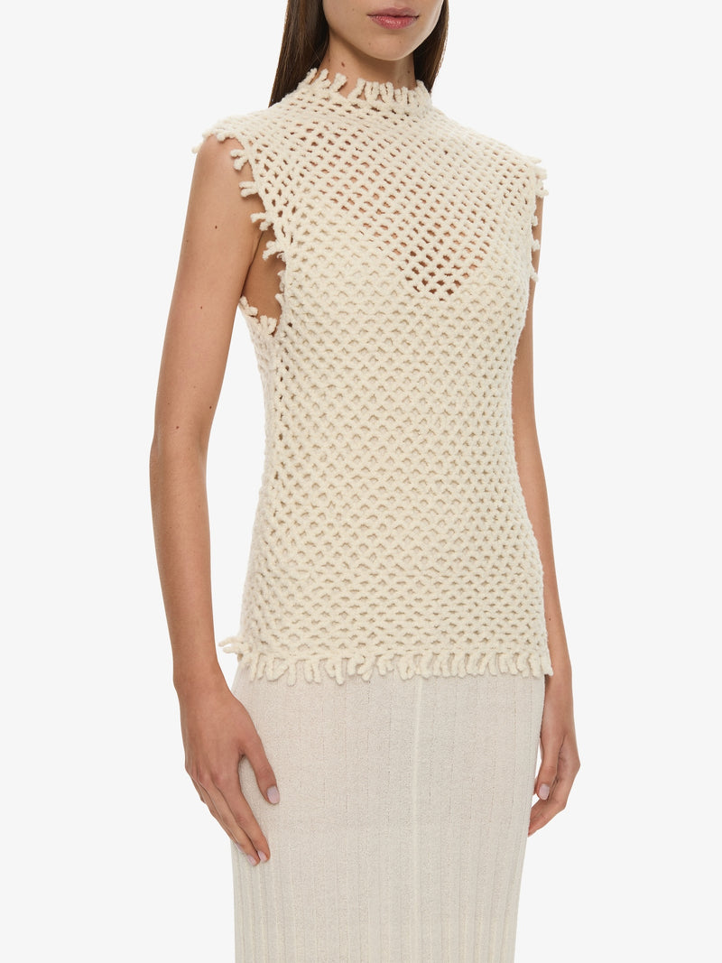 Lattice Knit Tank Dress - Image 2