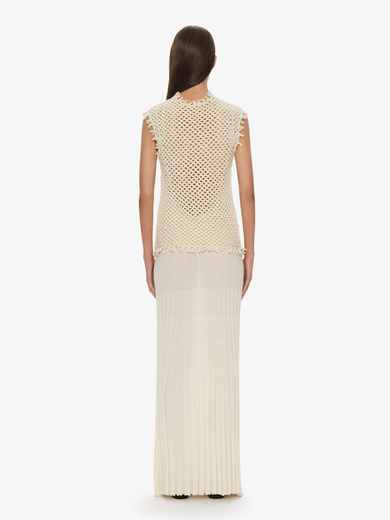 Lattice Knit Tank Dress - Image 4