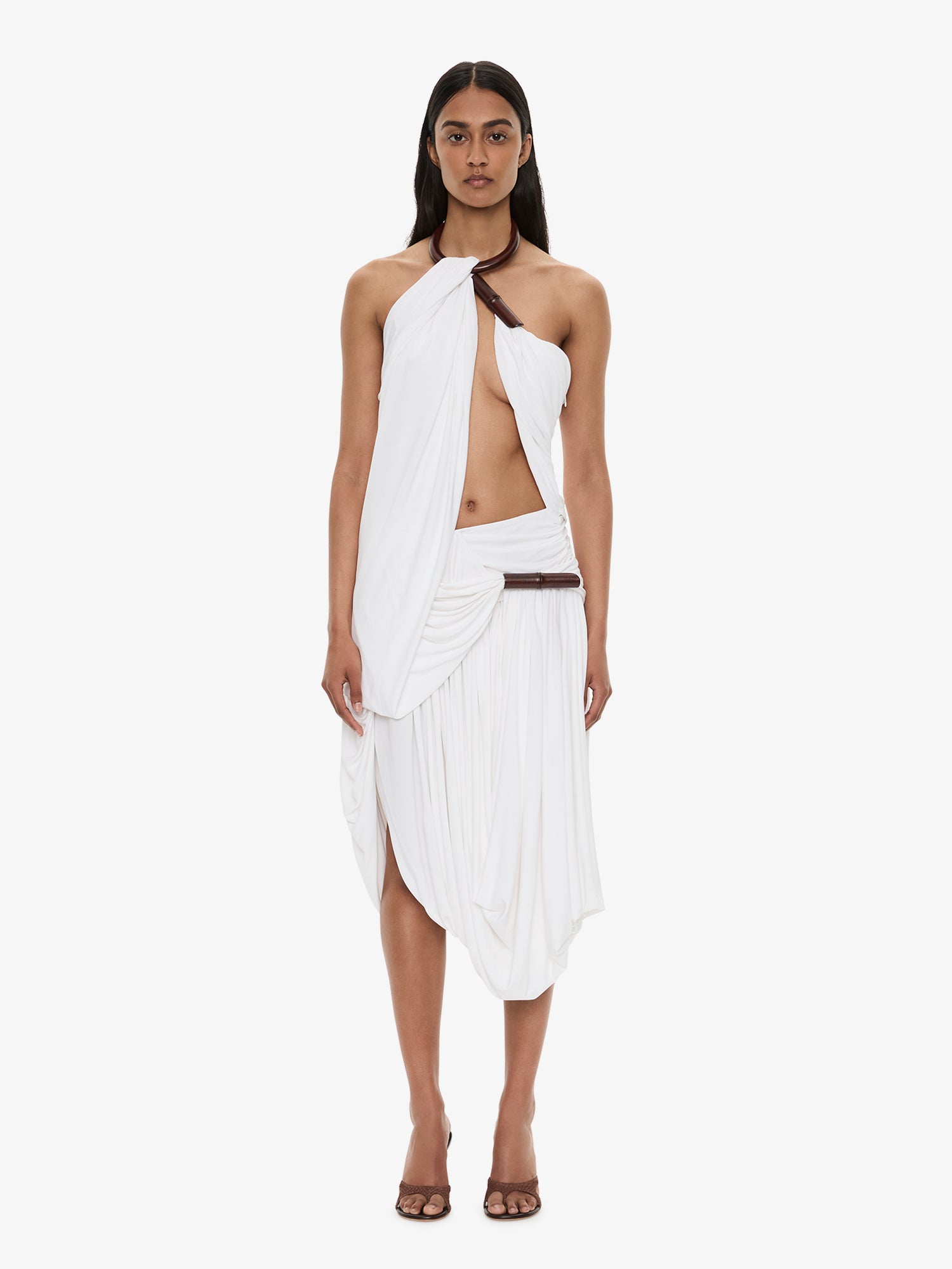 Chime Necklace Drape Dress