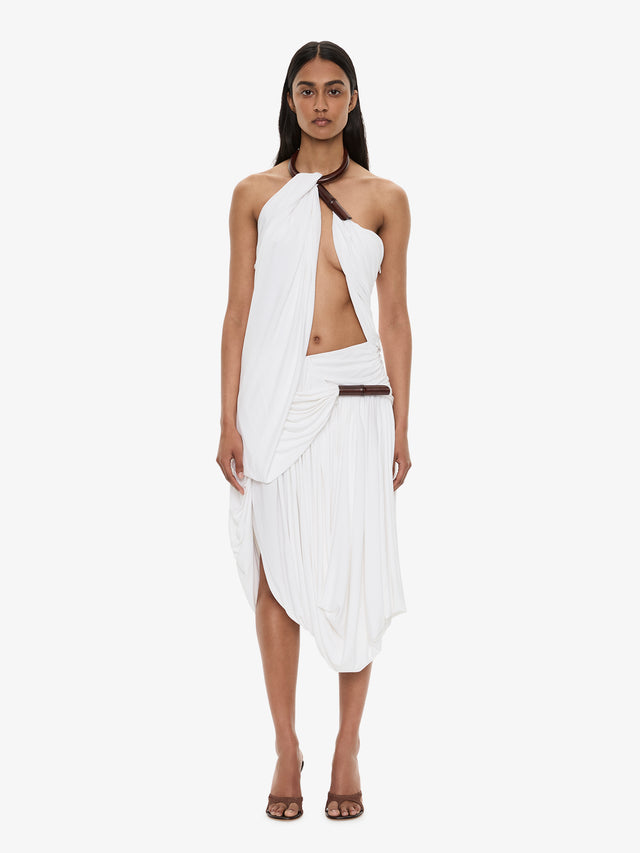 Chime Necklace Drape Dress
