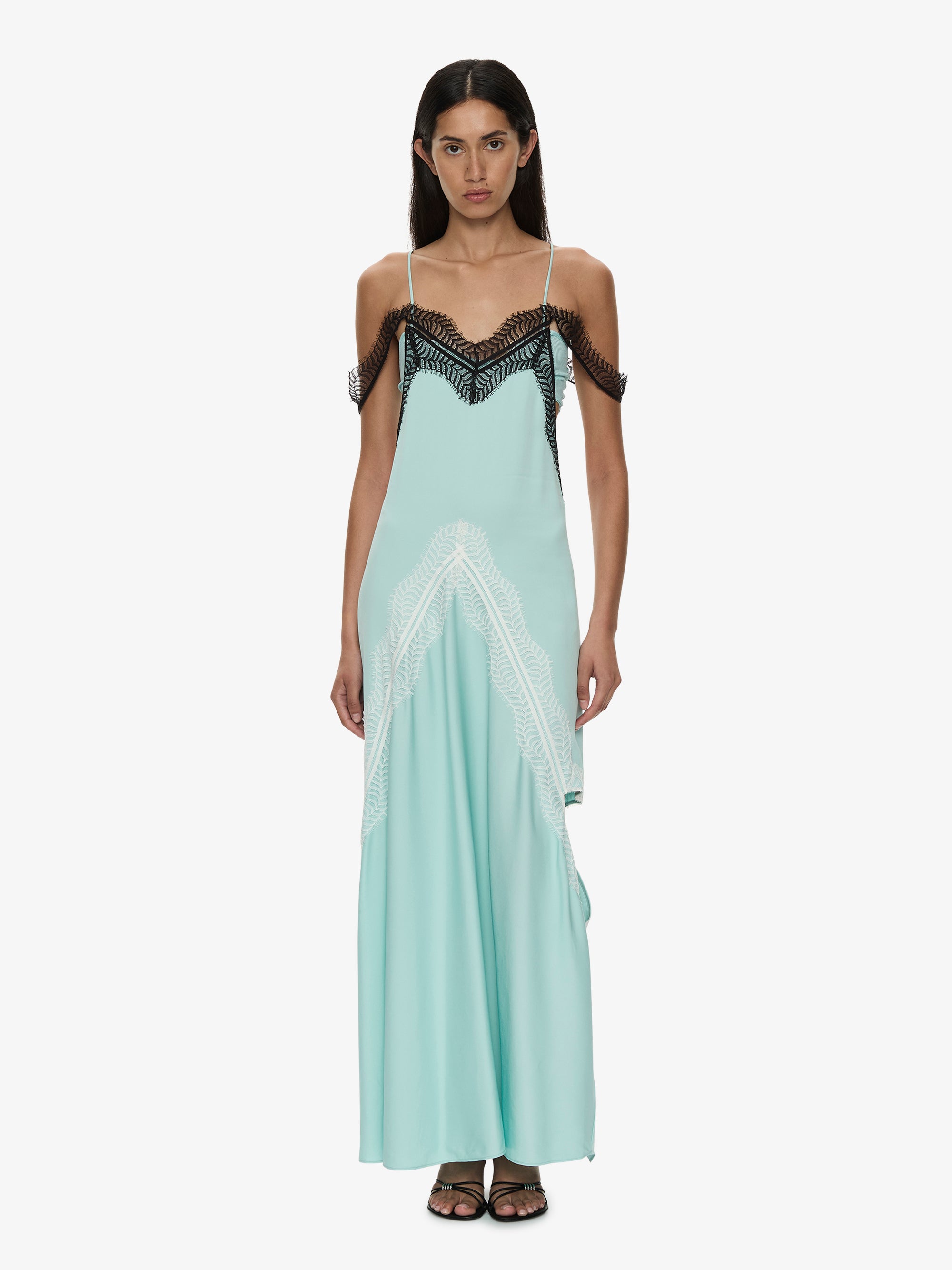 Keira Split Lace Cutaway Dress