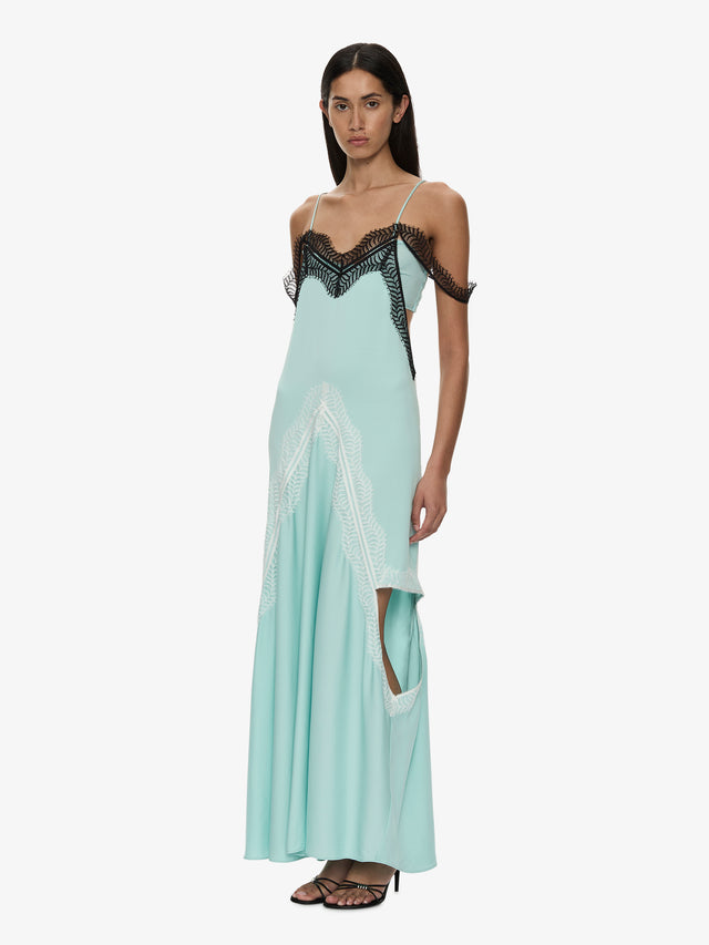 Keira Split Lace Cutaway Dress