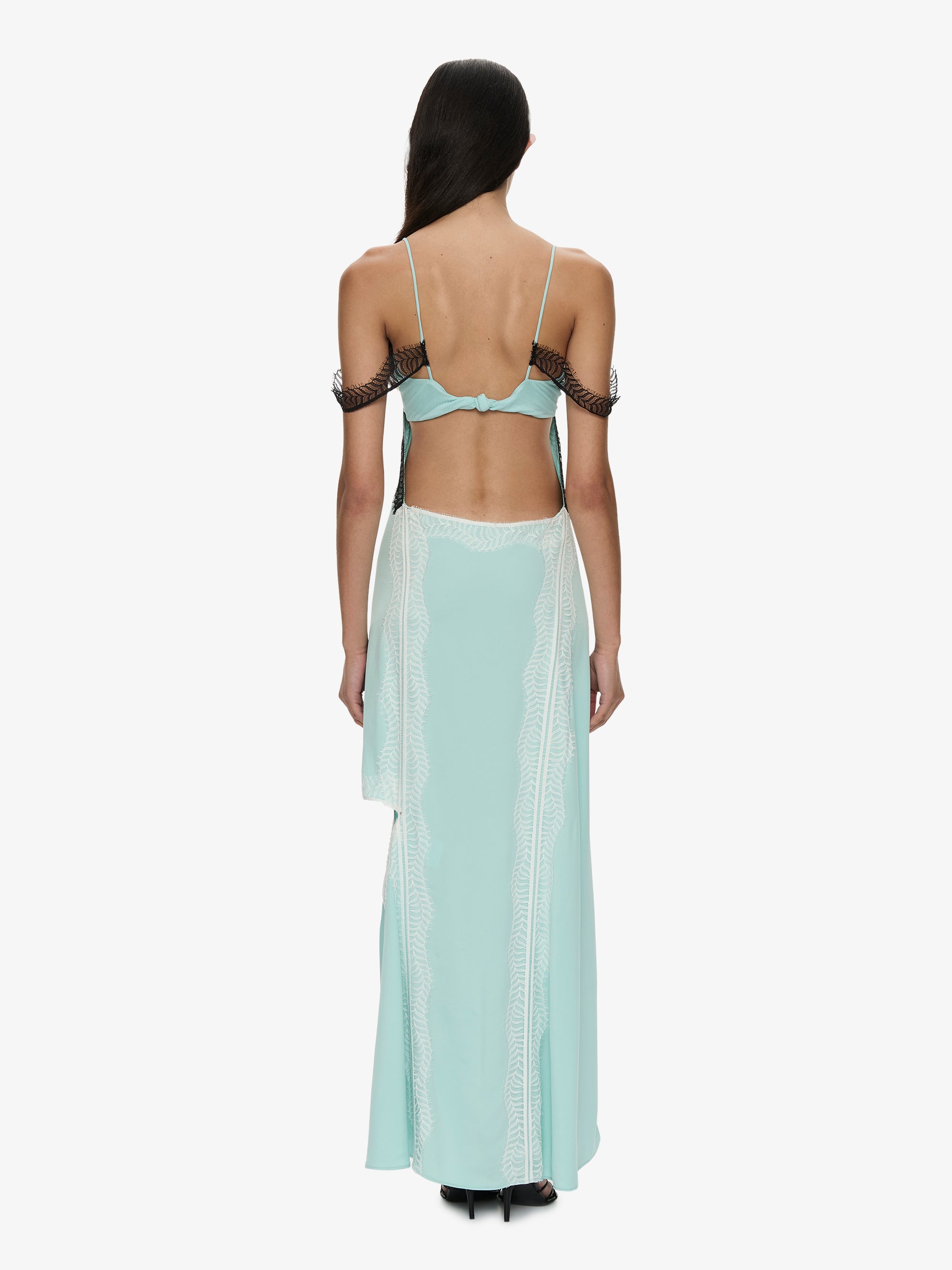 Keira Split Lace Cutaway Dress