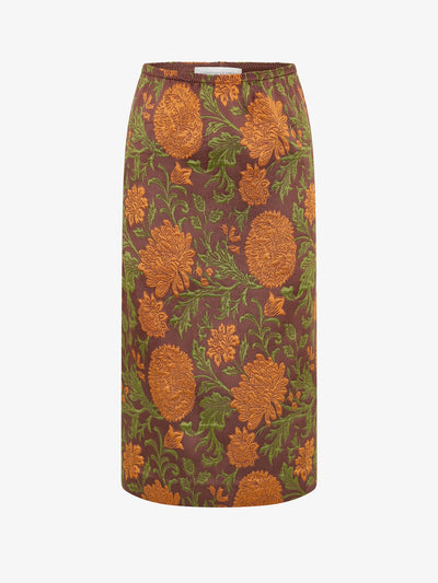 Upholstered Brocade Skirt