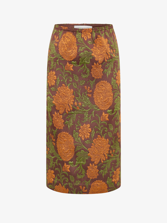 Upholstered Brocade Skirt