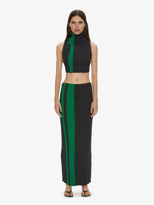 Mach Stripe Tie Skirt