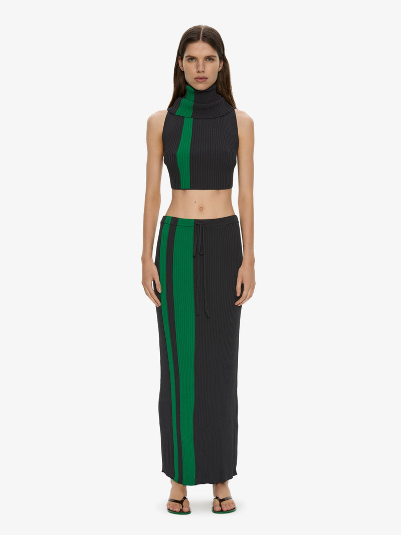 Mach Stripe Tie Skirt - Image 1