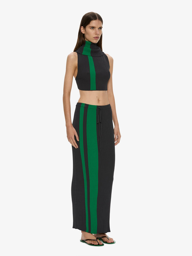 Mach Stripe Tie Skirt