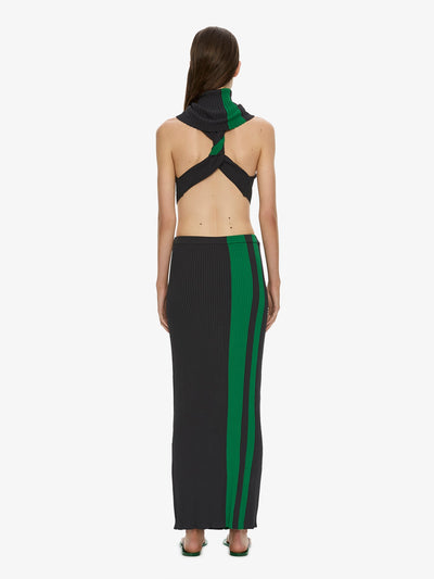 Mach Stripe Tie Skirt