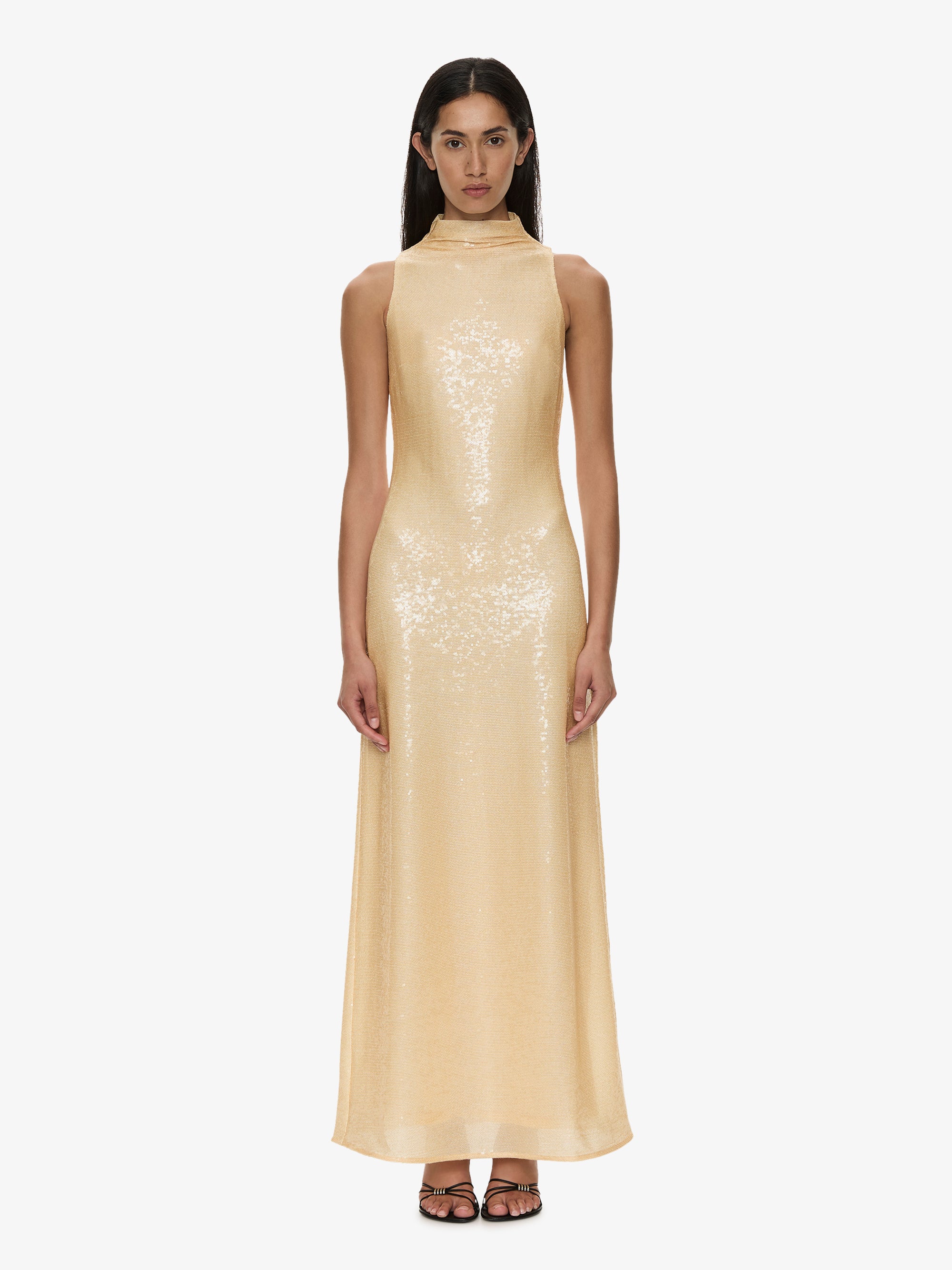 Opaline Sequin Tank Gown