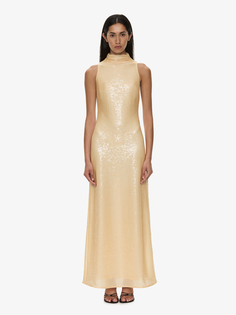 Opaline Sequin Tank Gown