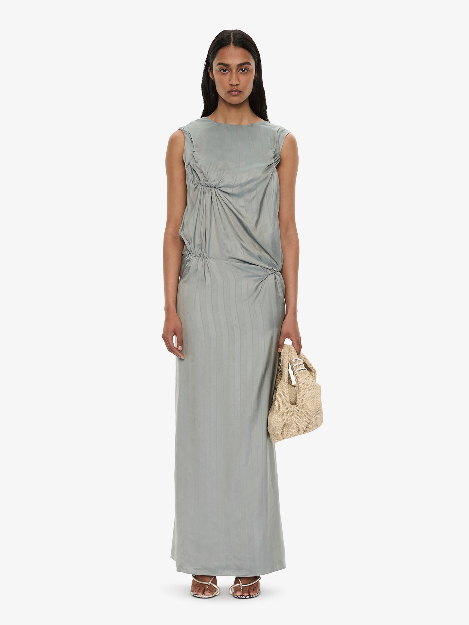 Kacere Bikini Tuck Column Tank Dress