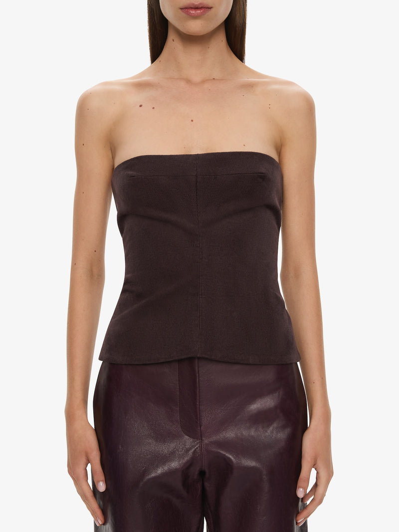 Corduroy Scultpured Bustier - Image 2