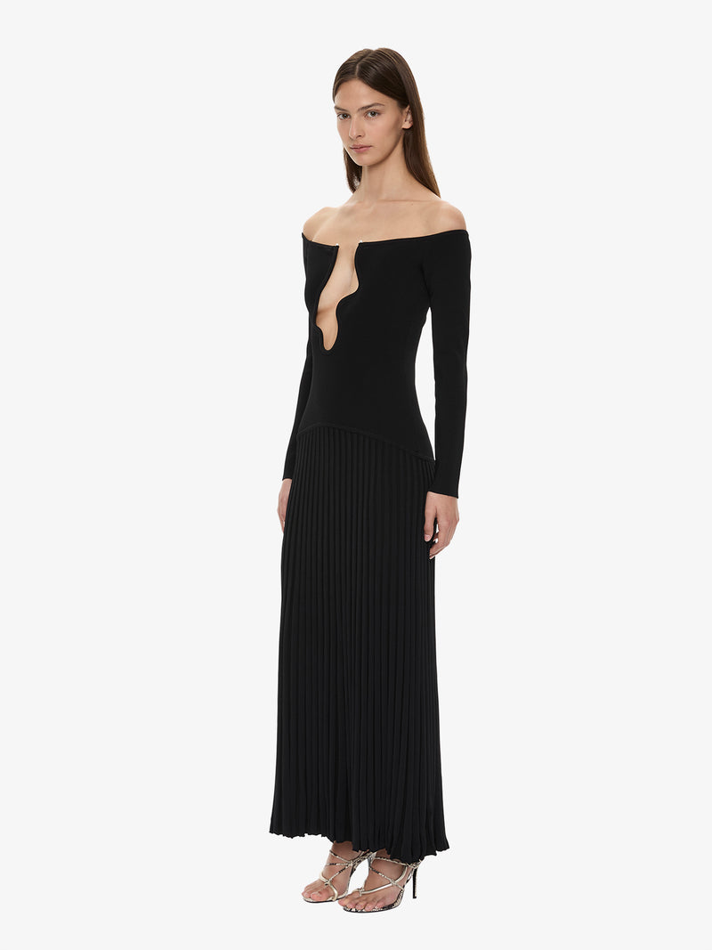 Salacia Pleated Off Shoulder Dress - Image 3