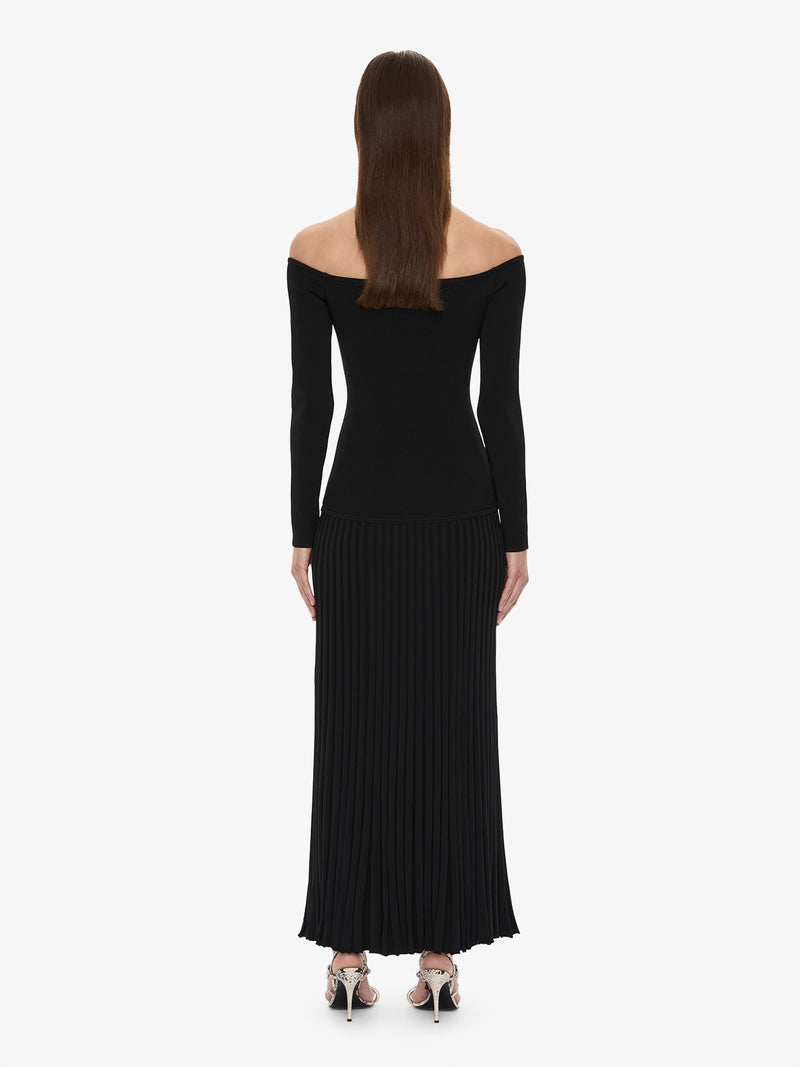Salacia Pleated Off Shoulder Dress - Image 4