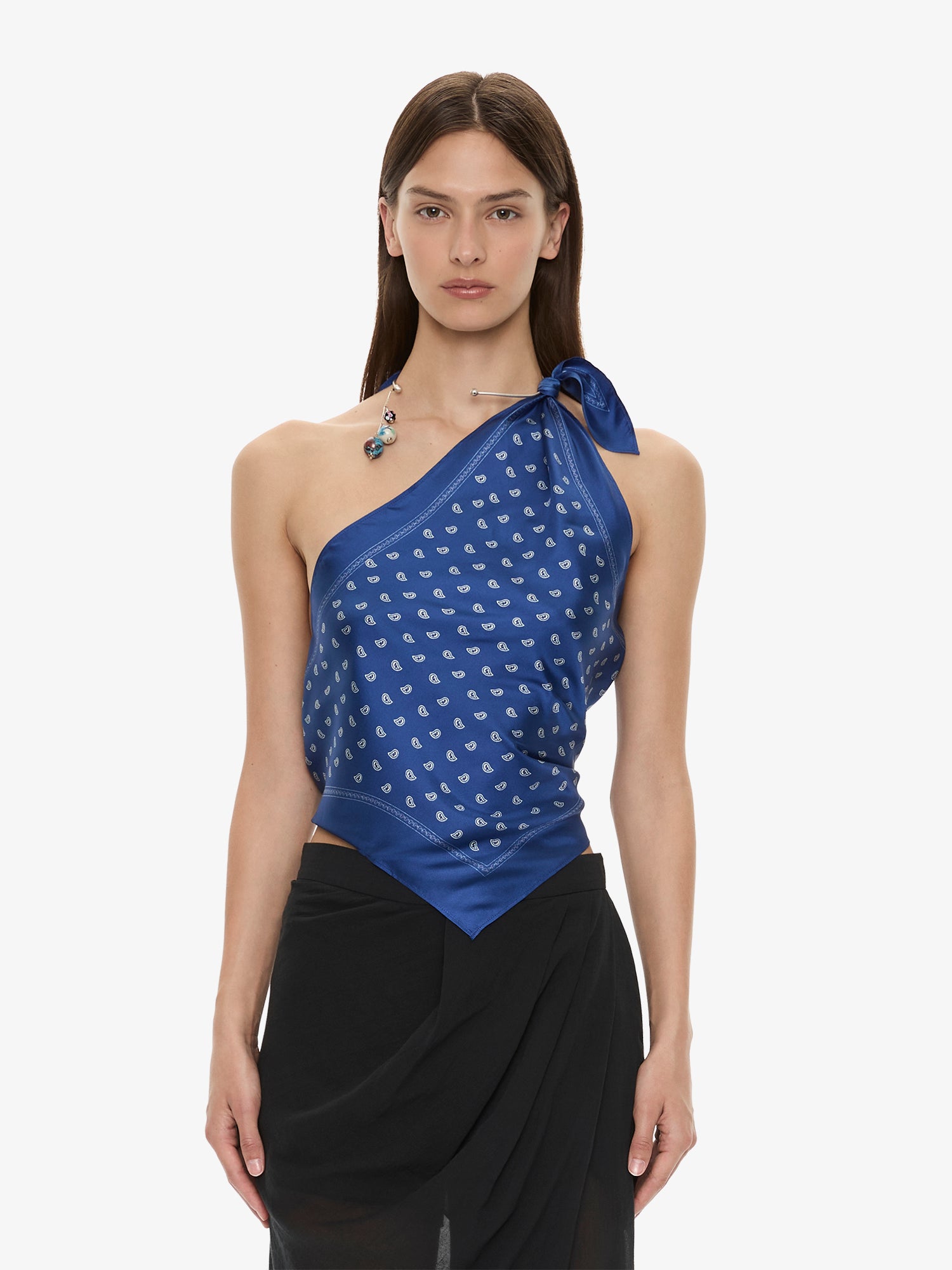 Bandana Scarf Tie Top