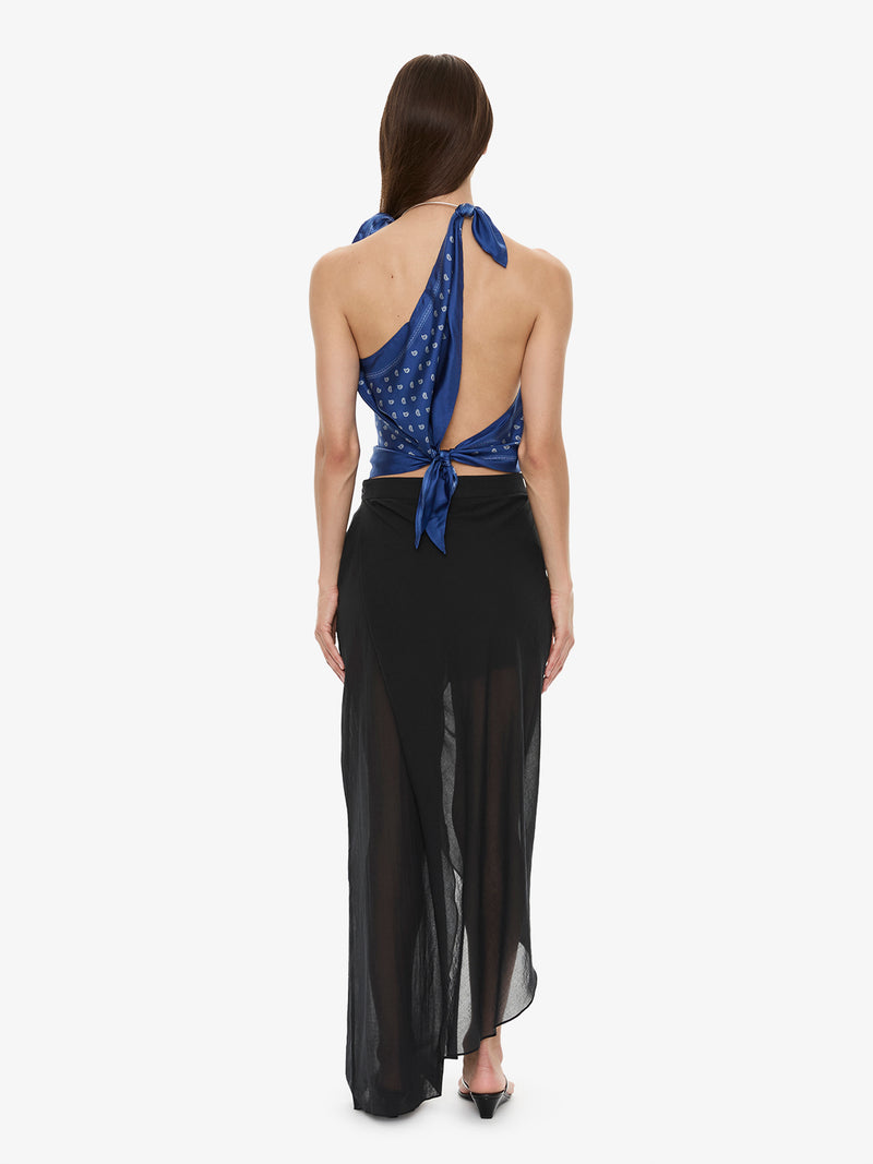 Bandana Scarf Tie Top - Image 5