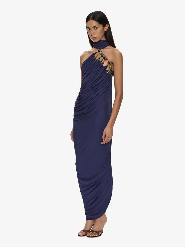 Tropique Droplet Halter Dress