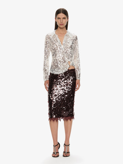 Opaline Sequin Skirt
