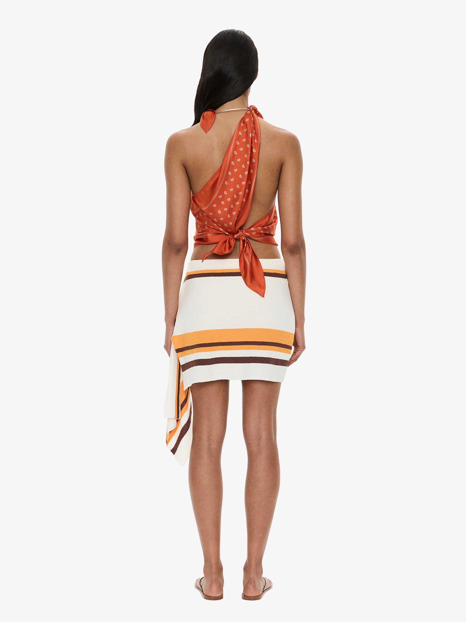 Bandana Scarf Tie Top