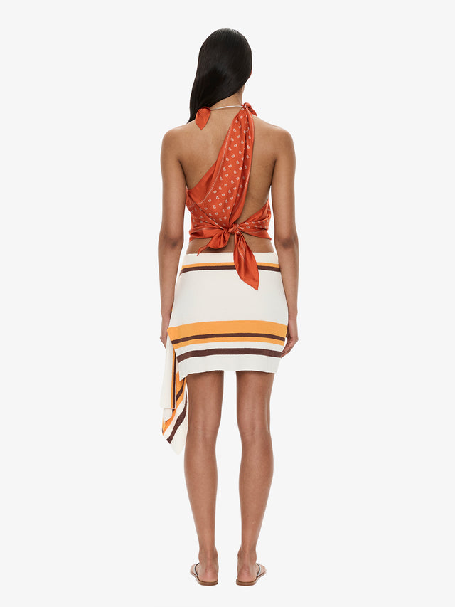 Bandana Scarf Tie Top