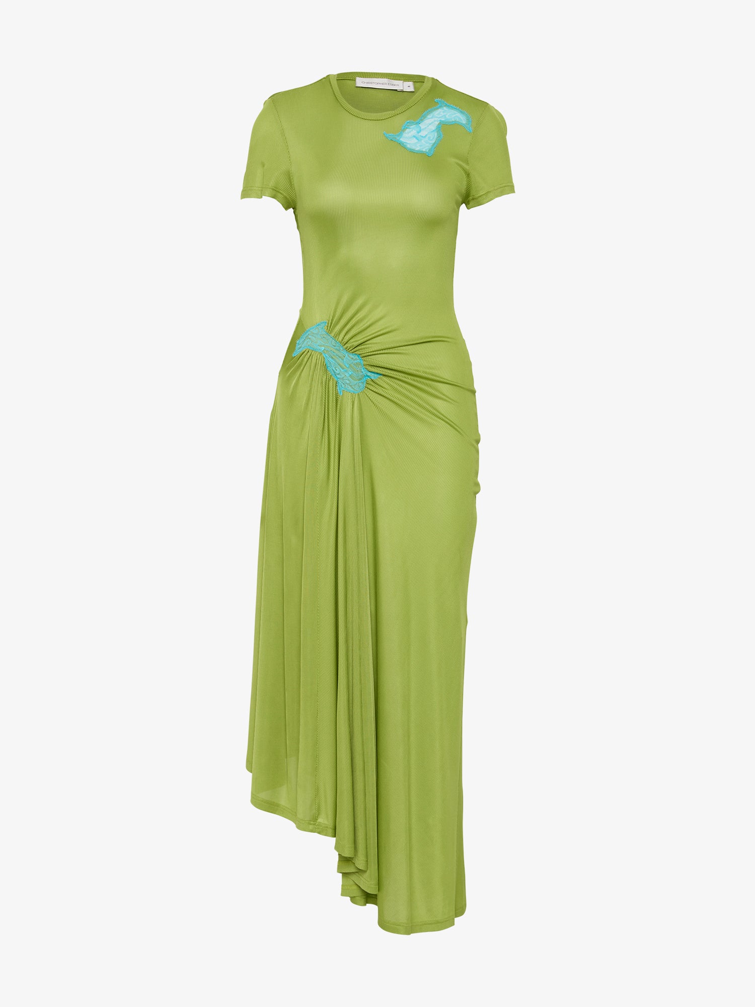 Delphin Lace Rib Tee Dress