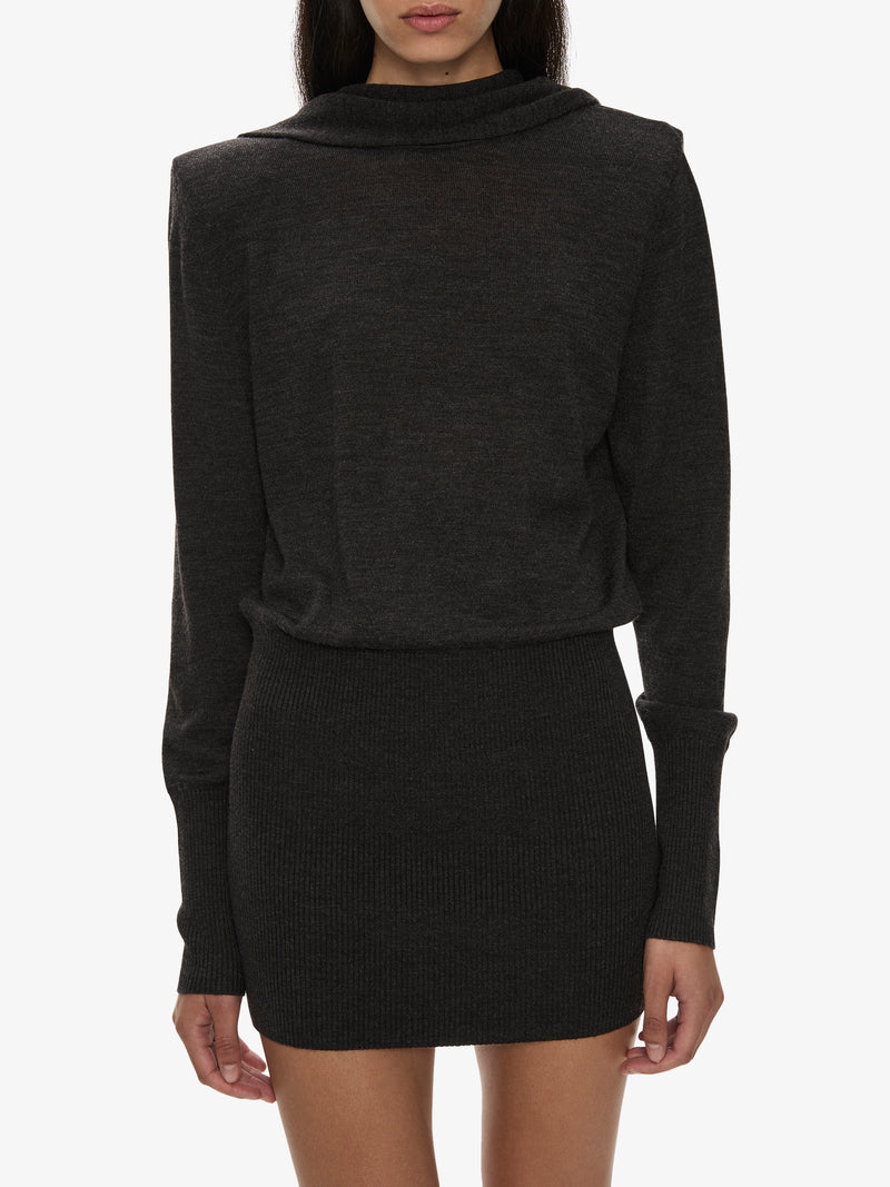 Cesura Cowl Sweater Dress - Image 2