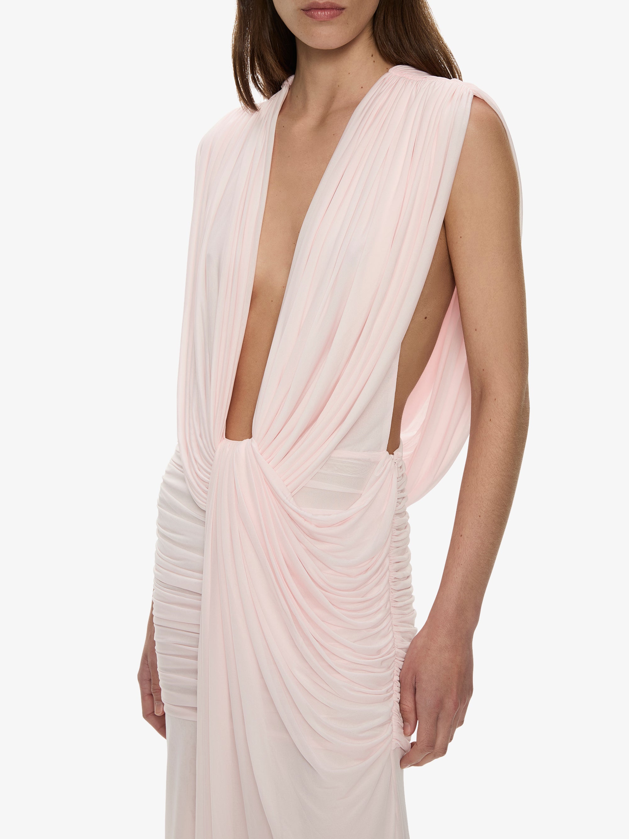 Ripple Drape Gown
