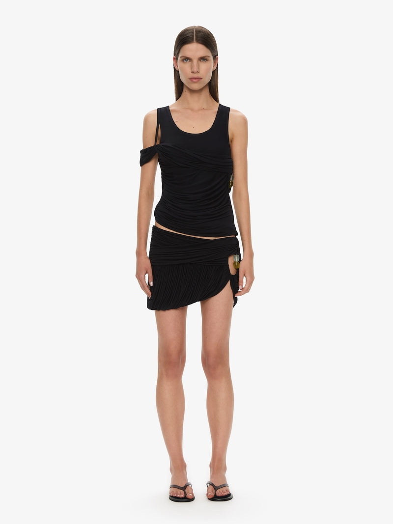 Beach Glass Bubble Mini Skirt - Image 3