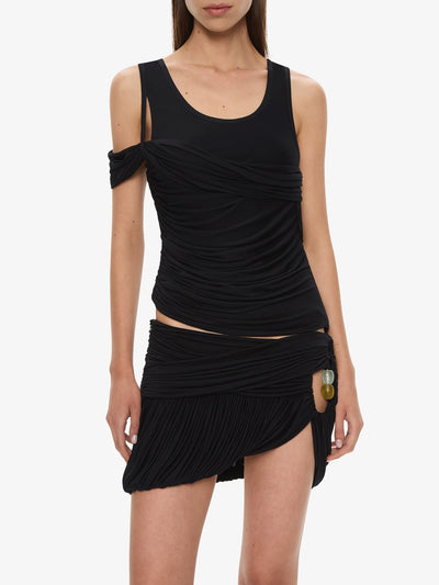 Beach Glass Bubble Mini Skirt