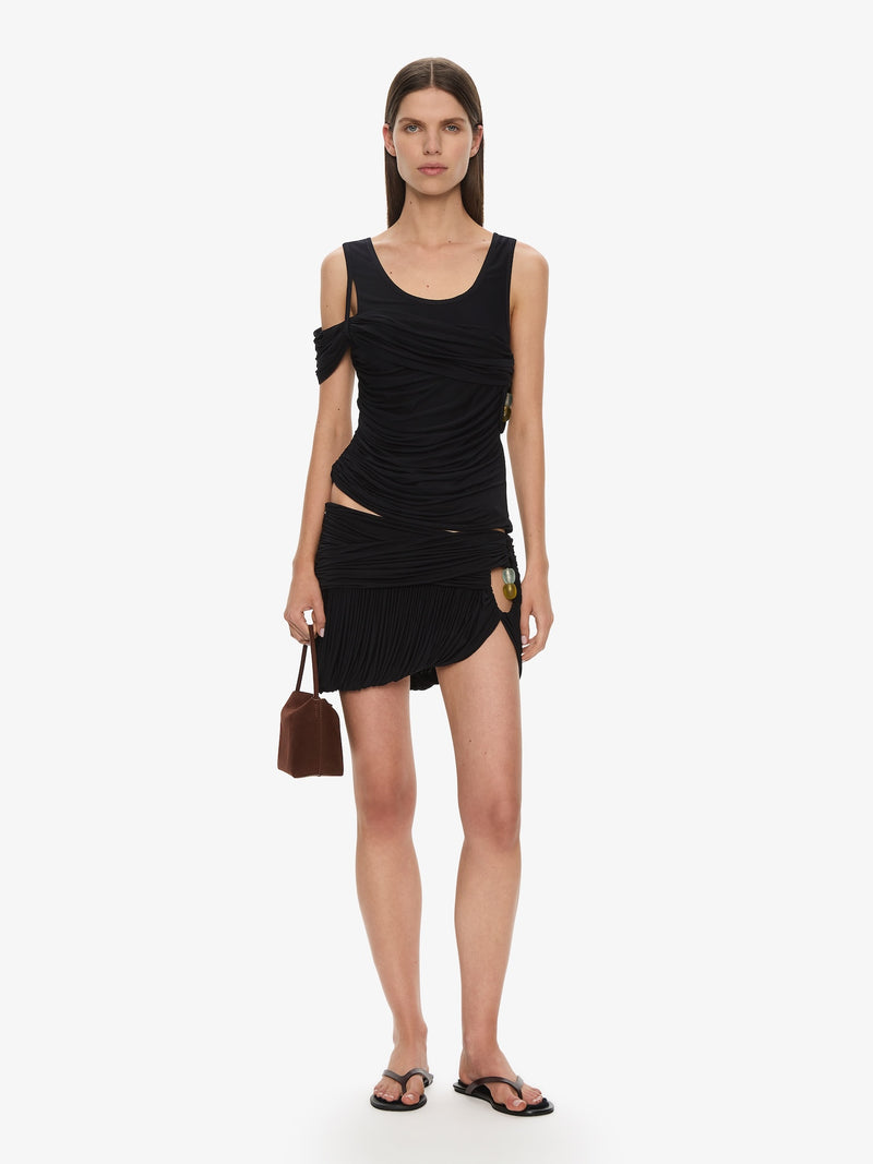 Beach Glass Bubble Mini Skirt - Image 1