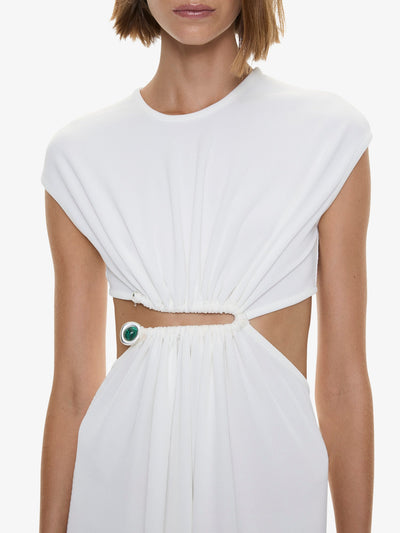 Droplet Crystal Clasp Tank Dress