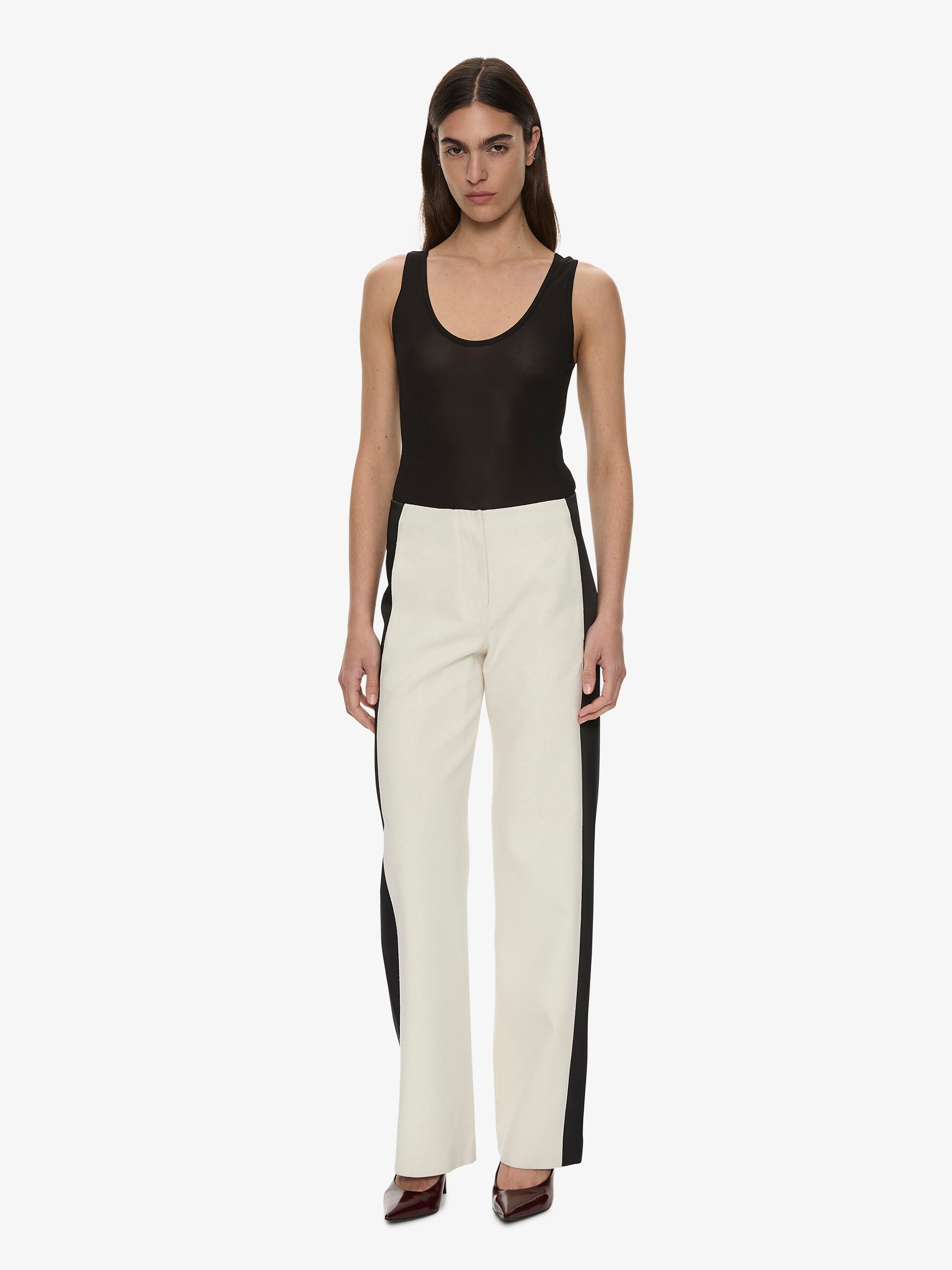 Tuxedo Contrast Silk Trouser