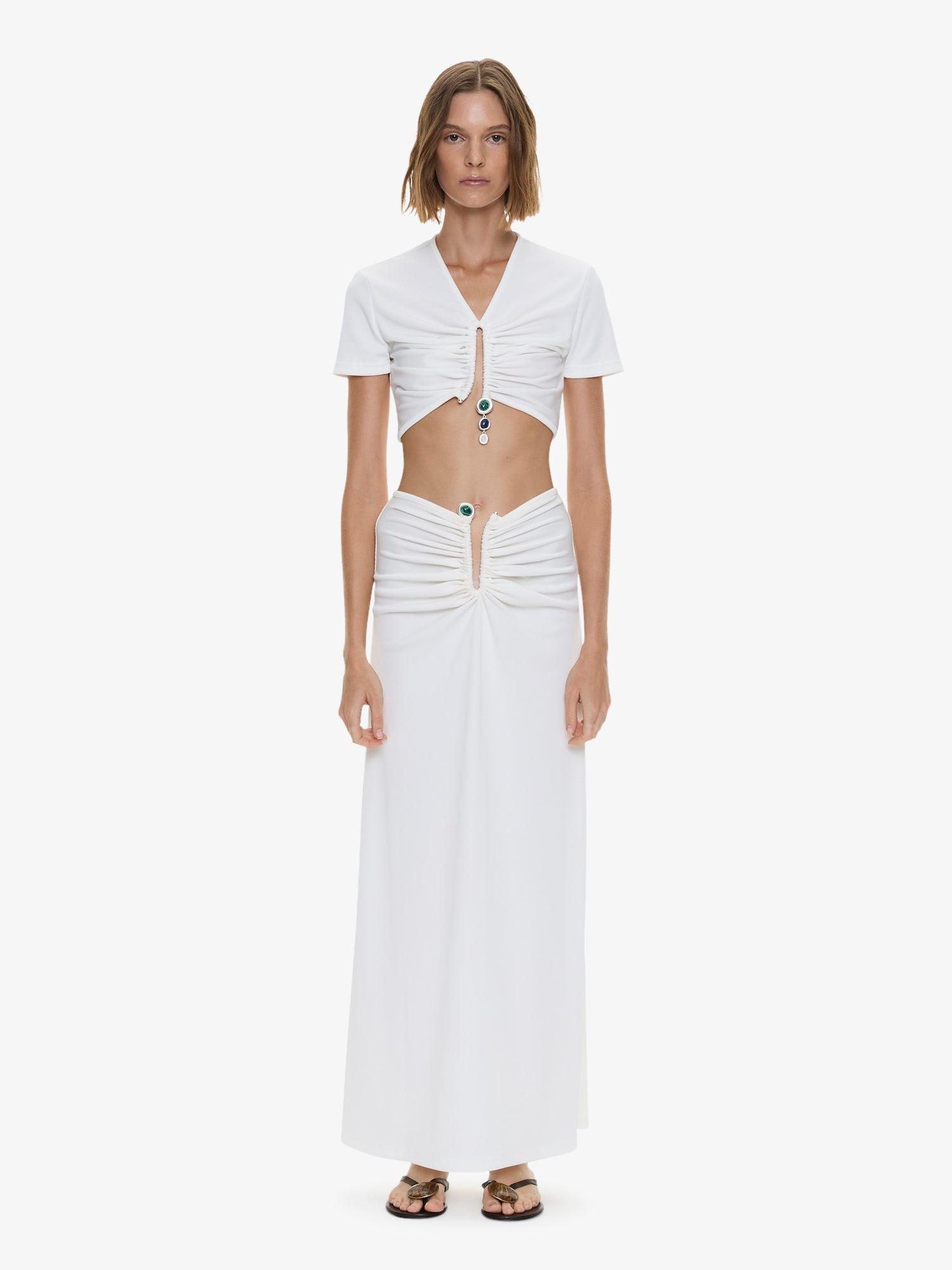 Droplet Crystal Clasp Skirt