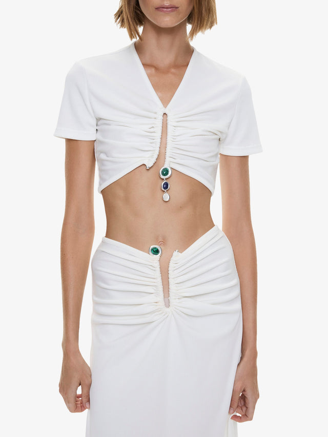 Droplet Crystal Clasp Skirt