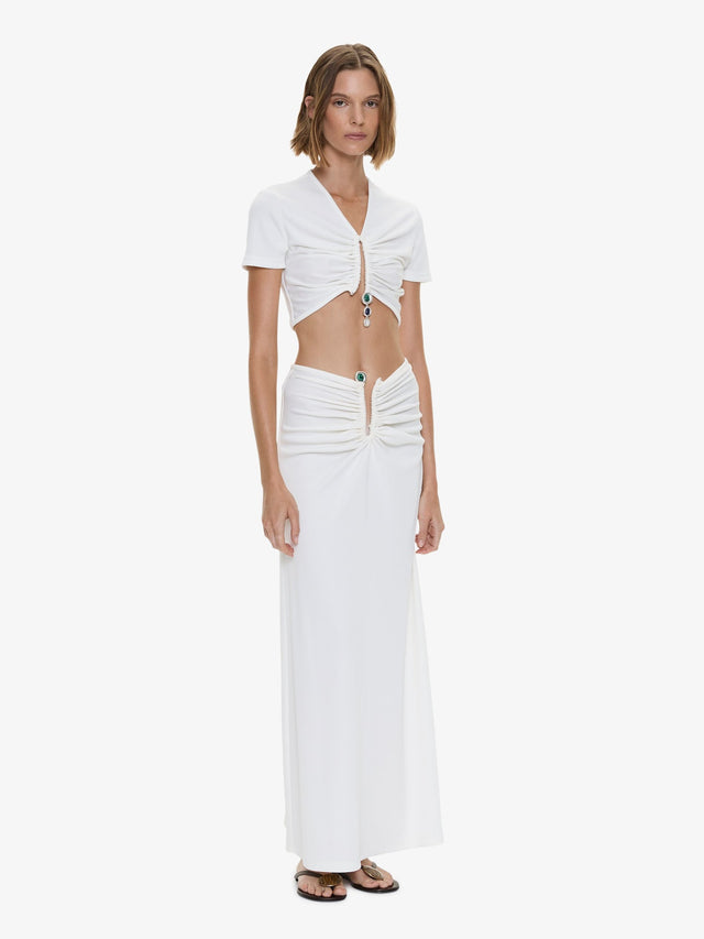Droplet Crystal Clasp Skirt